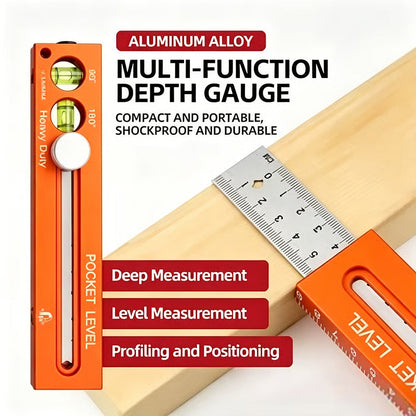 ⏳Time-Limited Special⏰Multifunctional Marking Level Ruler