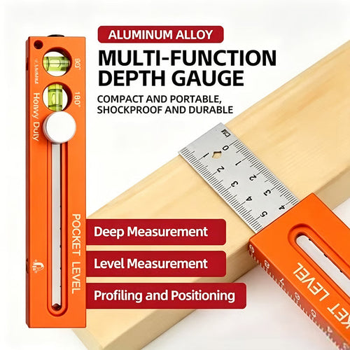 ⏳Time-Limited Special⏰Multifunctional Marking Level Ruler