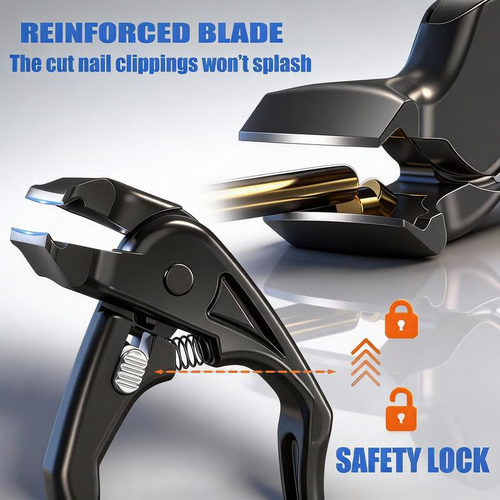 ✨🔥Stainless Steel Curved Nail Clipper – Ergonomic & Easy for Seniors